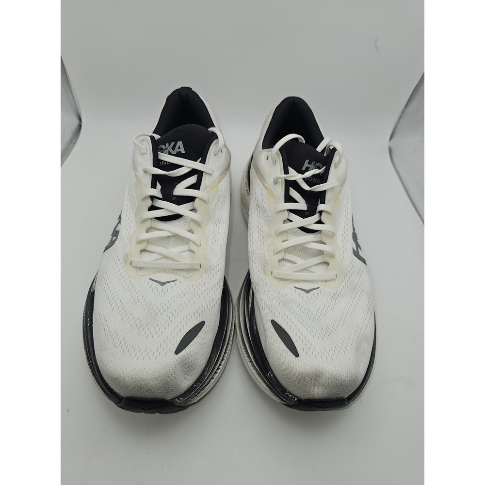 Hoka One One Men's Bondi 8 Sneaker Black/White Size 13 2E
